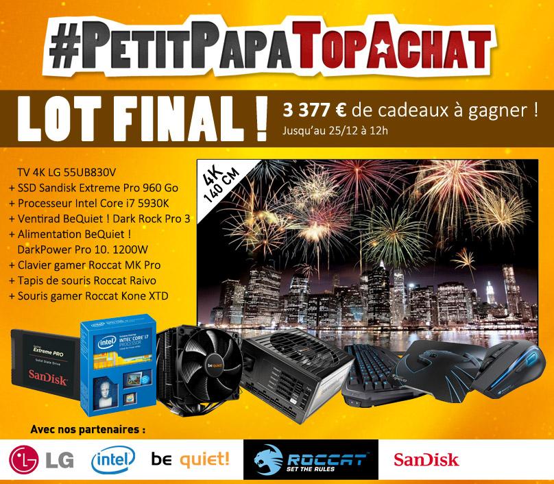 TopAchat's tweet photo. Concours #PetitPapaTopAchat 

Ton article préféré du #LotFinal ?

==> http://t.co/eDNKo7lKoU http://t.co/7zPFGRDWmC