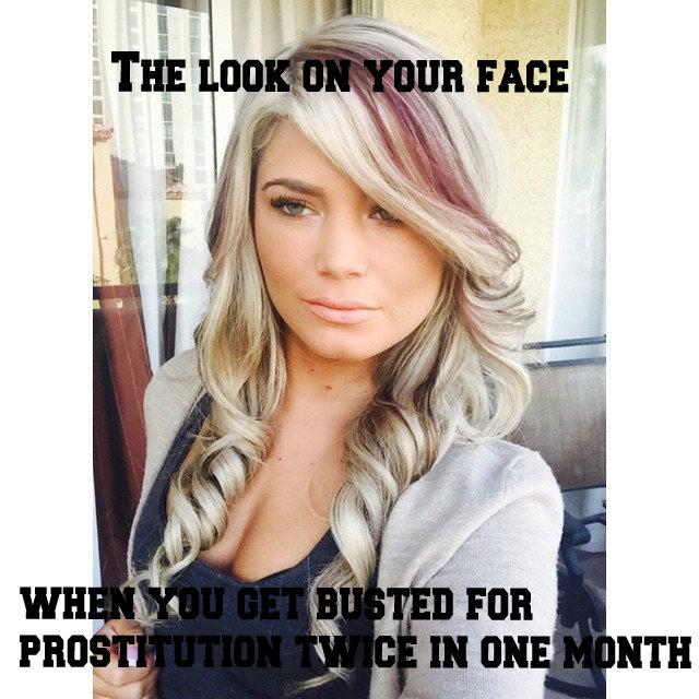 TagYourSponsors's tweet photo. @TagYourSponsor this is @arnelaniksic she just got busted in #Vegas for Prostitution let's all give her a silent clap http://t.co/Z2E5xYTgAW
