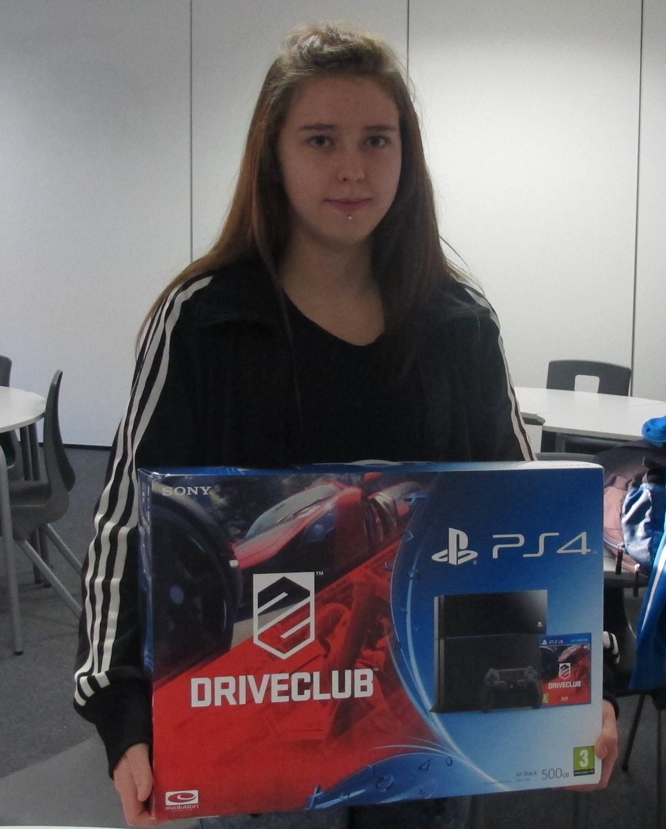PremierColleges's tweet photo. Look who won @premiercollege PS4 prize draw @SkillsShow #door2future. Congrats Rosie from Walsall. Have fun with it! http://t.co/oMRLeJna3t