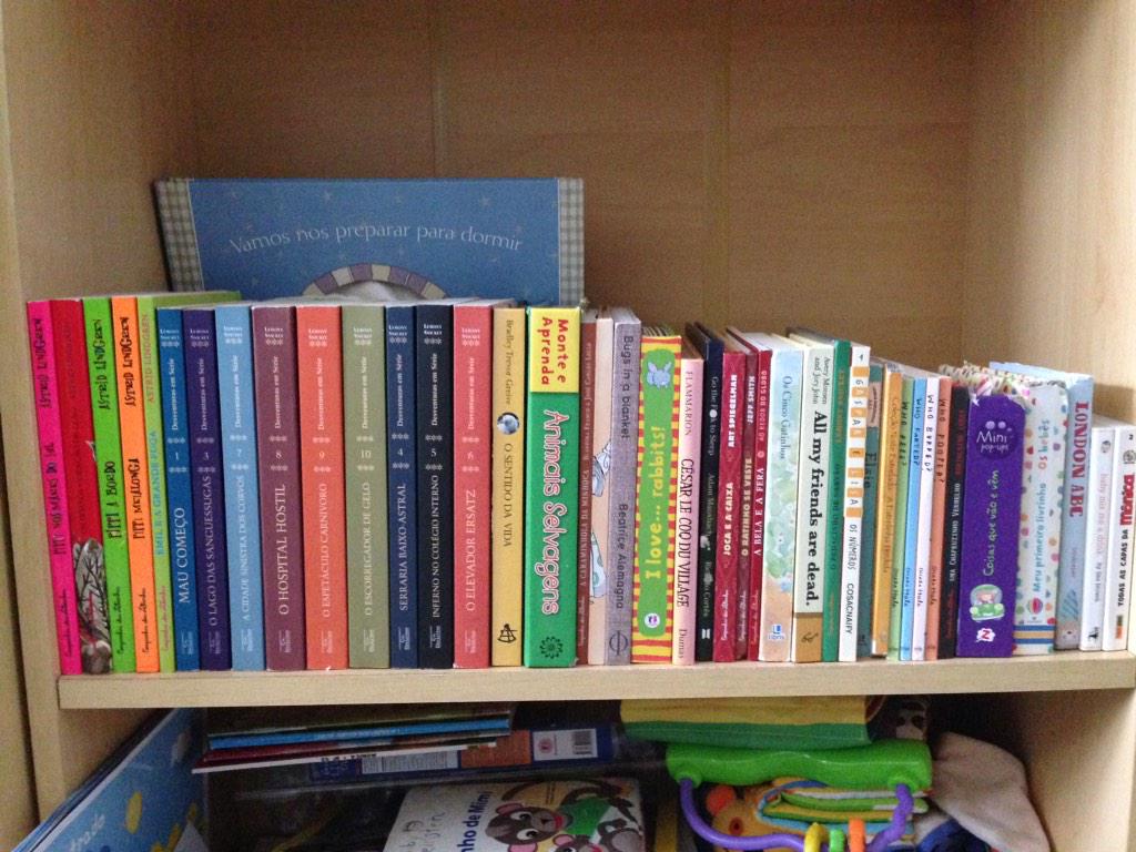 ericoassis's tweet photo. Biblioteca da @garotazeitona organizada http://t.co/p78WsNEgsR