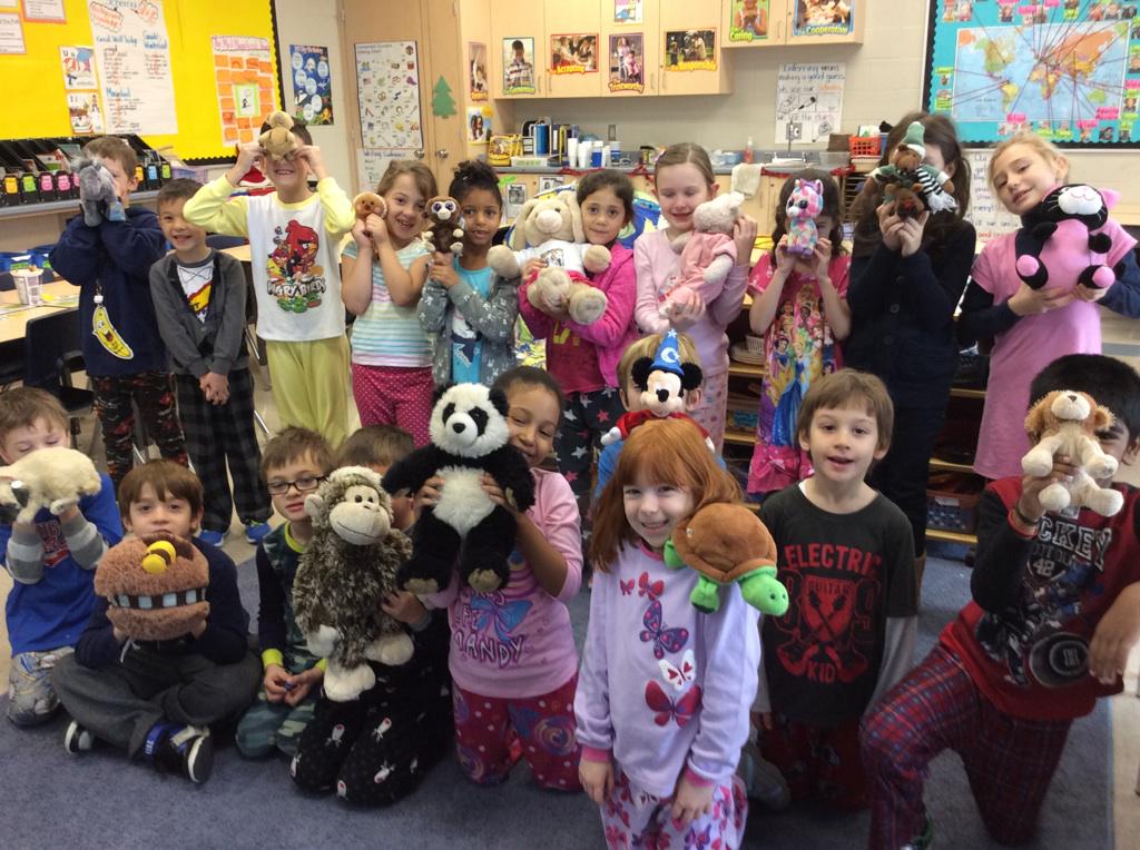We watched Polar Express and wore our pyjamas!