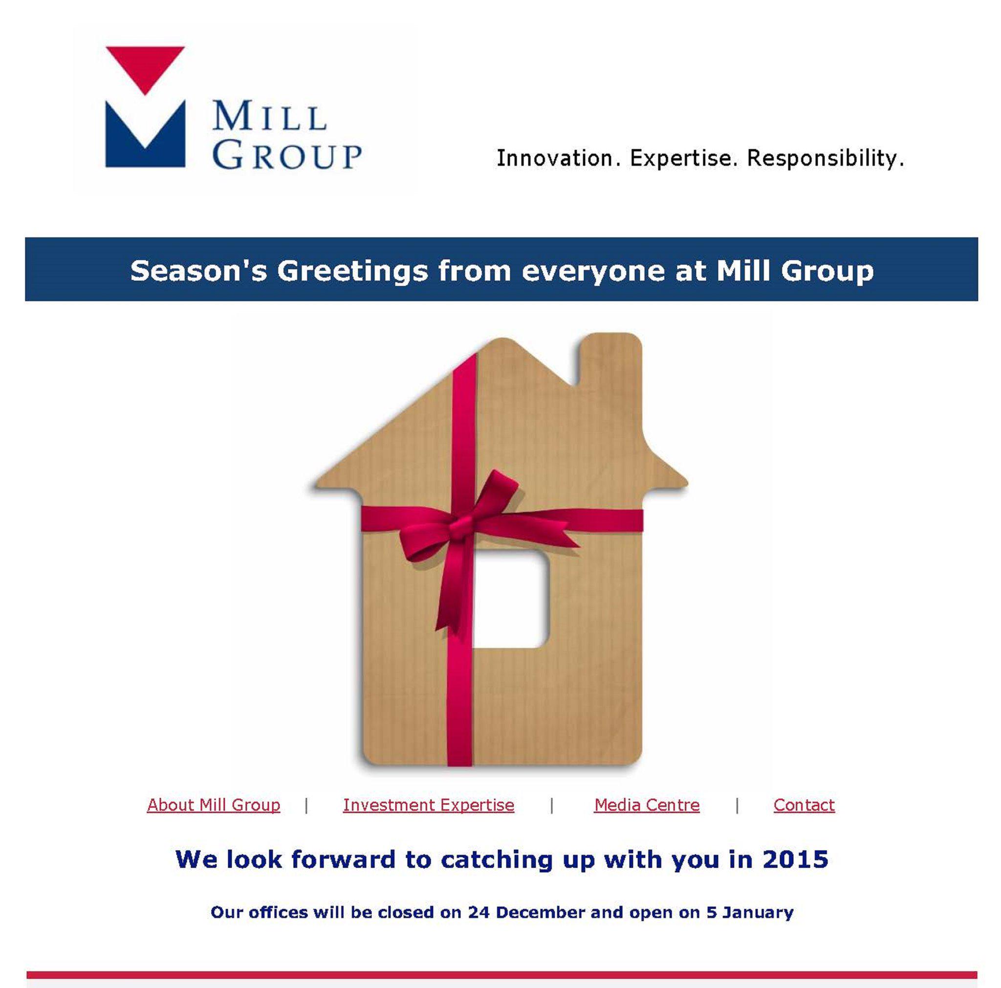 Mill Group on Twitter "Seasons Greetings to everyone from everyone at Mill MillGroup1 http//t