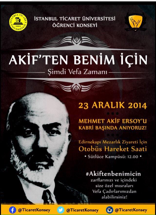 ticaretogrenci's tweet photo. #Akiftenbenimicin etkinligimizde Vefa Cadirlarinda senin icin Akif'in misralari olacak... '22-23 Aralik' http://t.co/e75pPSeC6E