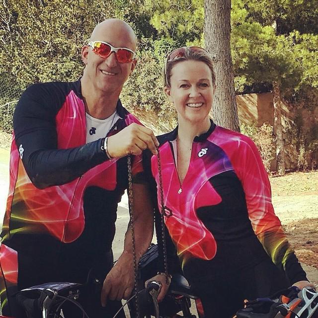 Champion_System's tweet photo. Co-founder Scott Kaylin and his wife Helena sporting a custom design by Helena. #beyourownbrand with CS.#customap... http://t.co/M8ie6TxJGj