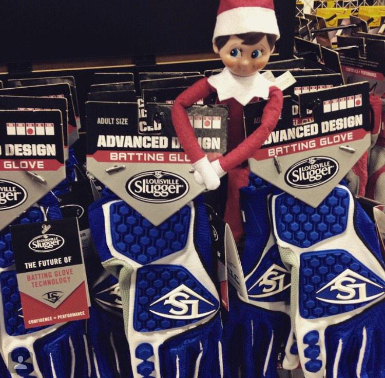sluggernation's tweet photo. Have you been behaving this holiday season? #ElfonaShelf is always watching. #alliwantisLS (image via @grandslamvb) http://t.co/kYr7uQ978w