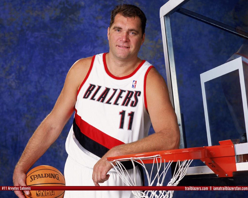 Hes not my-vidas, hes not your-vidas, hes Arvydas! Happy 50th birthday to a legend! Sabonis 