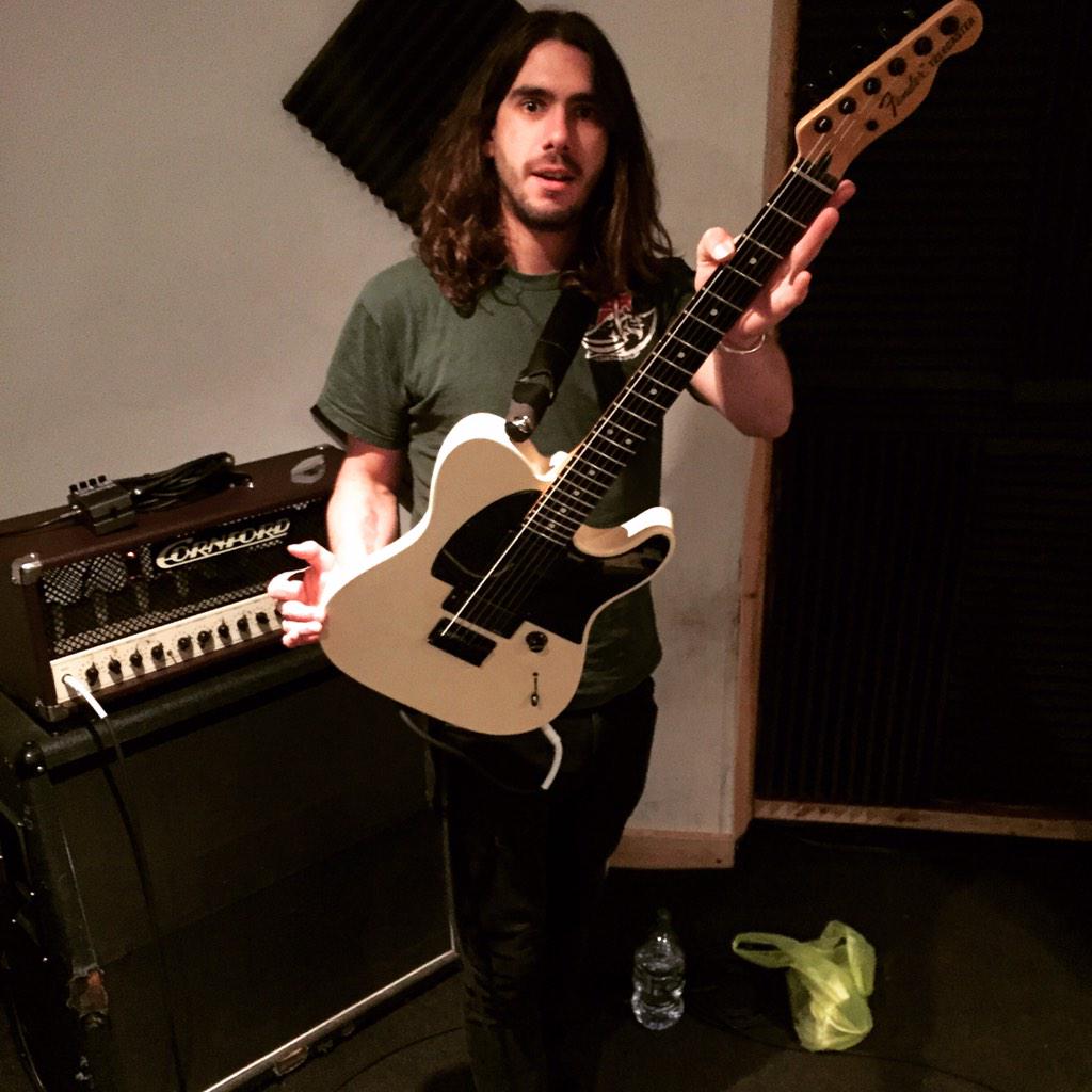 <a href="/ImChrisDean/">Christopher Dean</a> with his nouveau axe. Sexy sounds