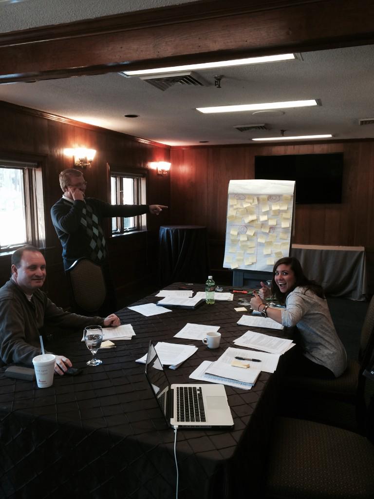 FoushTweets's tweet image. I love a good SWOT analysis! @PNCArena premium services team hard at work today. @jfbrockman @bethcarter92 #dreamteam