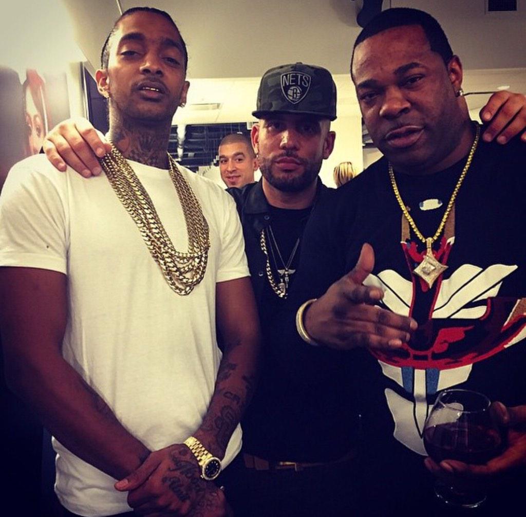 NipseyHussle's tweet photo. “@BustaRhymes: About last night @NipseyHussle @DJDRAMA #THECONGLOMERATE http://t.co/9xqrdm2JoY”