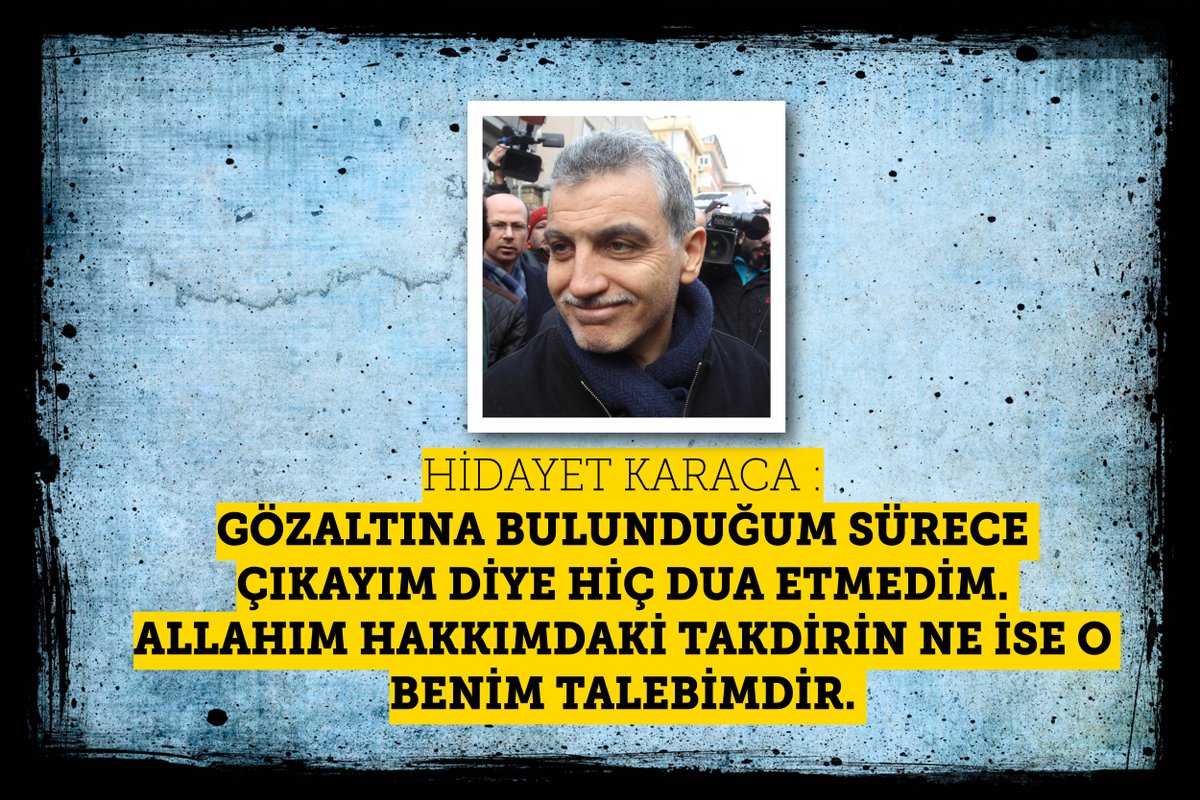 bayburtkalesi69's tweet photo. Hidayet Karaca :
Allahım hakkımdaki takdirin ne ise o benim talebimdir..... #İzzetleYaşaHizmetteÖl   
http://t.co/Z85sTJYXCm