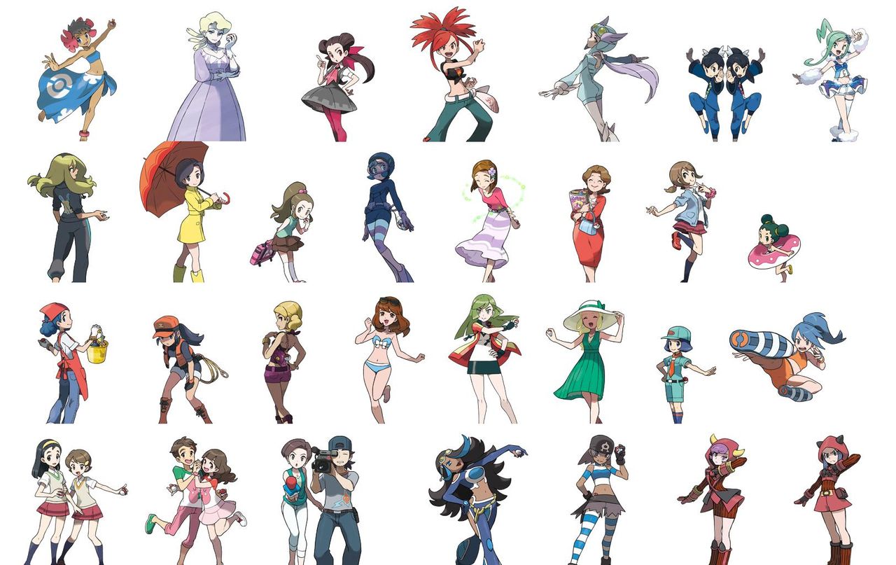 たまごx Al Twitter Orasの女性トレーナーのグラフィック一覧 いくつかはxyから流用されてるね Http T Co Xe2dcw9lxj Twitter