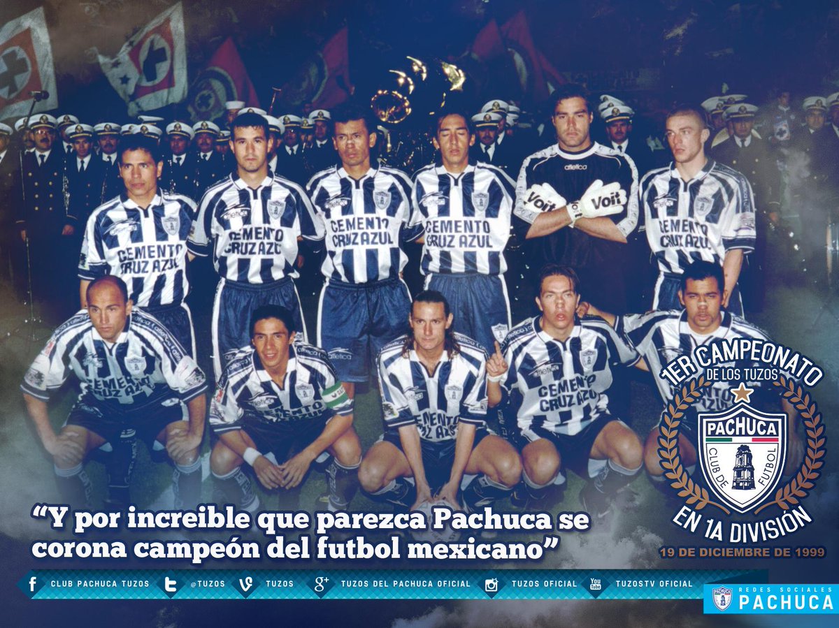 Tuzos's tweet photo. “Y por increíble que parezca, Pachuca es campeón del futbol mexicano” Hoy, 19/Dic a 15 años https://t.co/RurD6yFMZK http://t.co/KycVZ7Bf0y