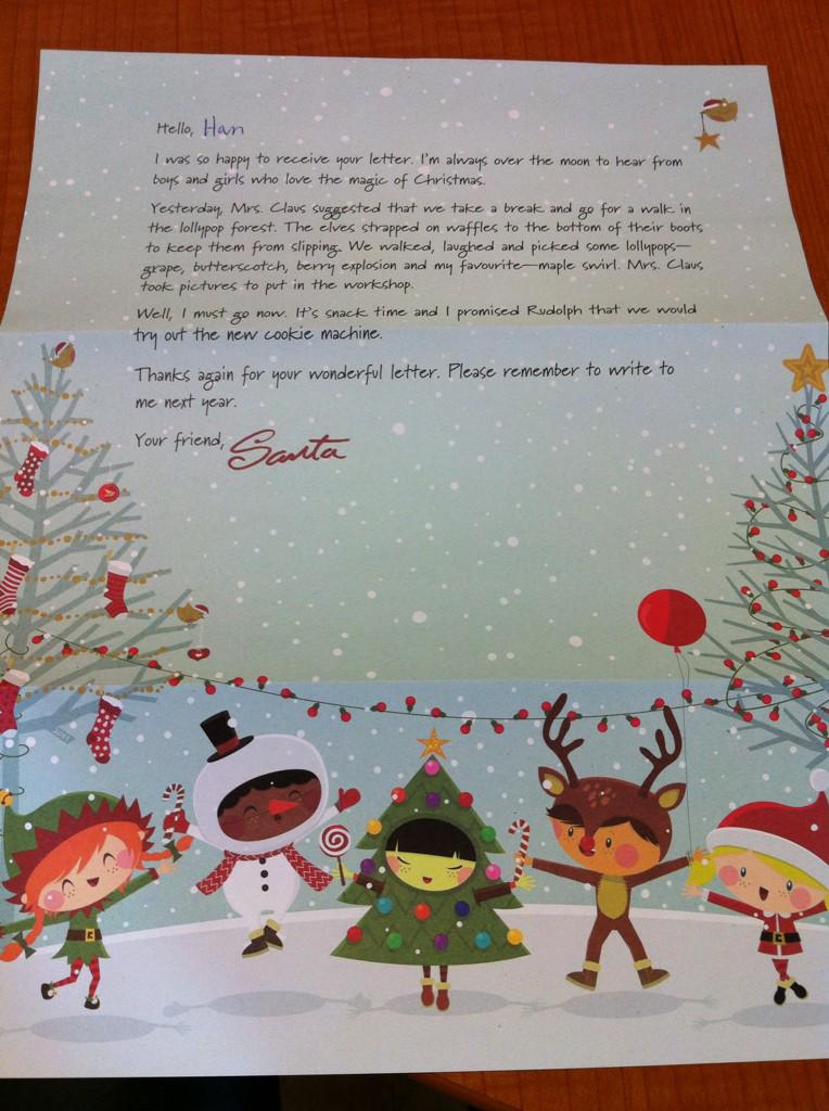 Happy Holidays, Fairview! The letters from Santa made our day. Hope everyone stays safe, and see you January 5th!