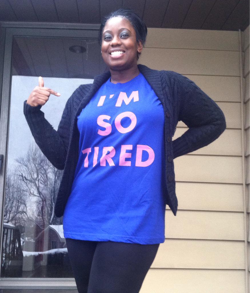 AllThingsMikita's tweet image. I am in love with my @helloapparel tshirt! #ImSoTired #helloapparel #StoryOfMyLife