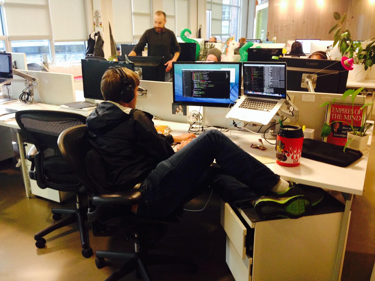 We take ergonomics very seriously around the office. #gettingdowntobusiness