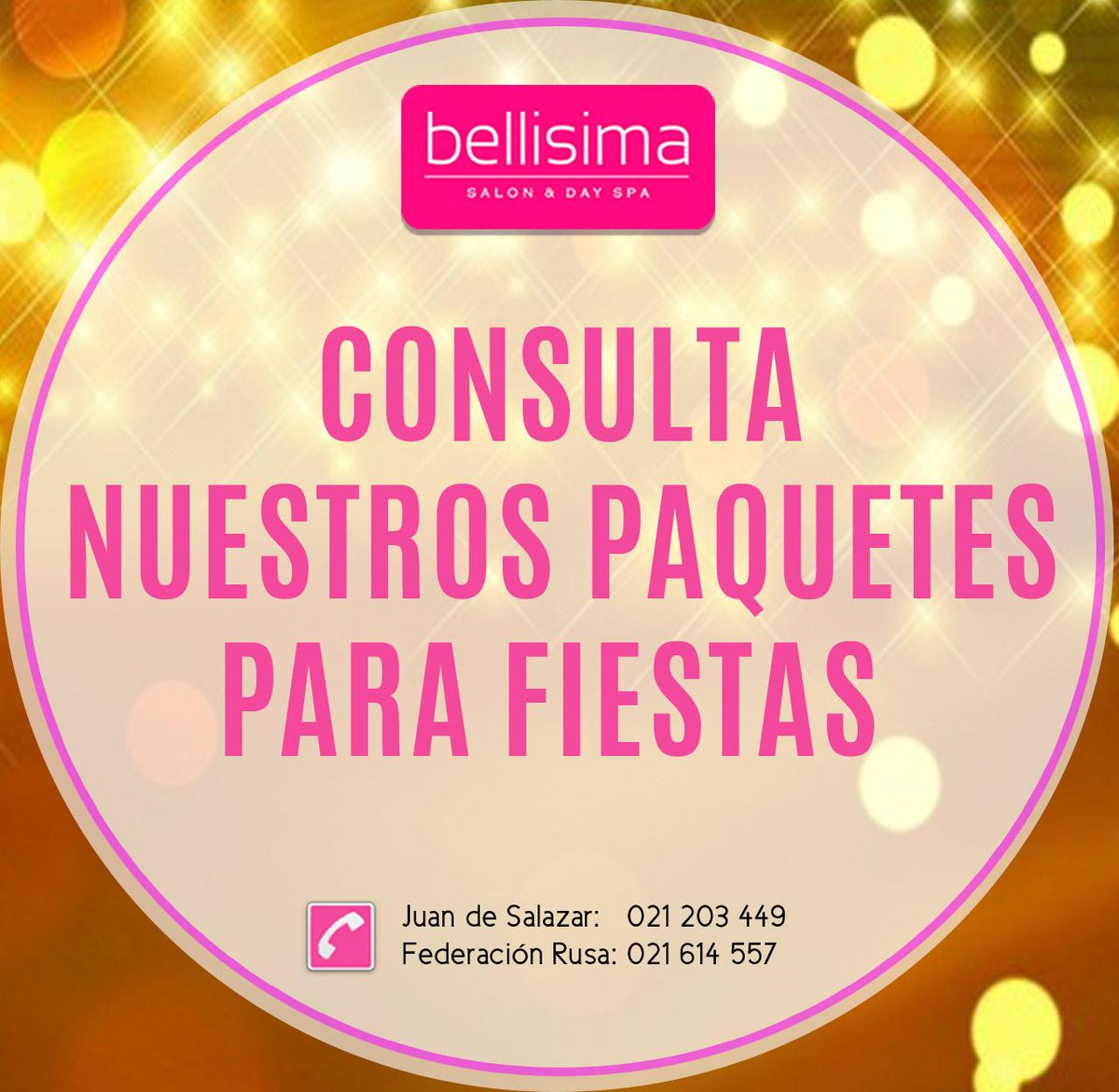 Bellisimapy's tweet photo. ¡Aprovechá nuestros paquetes para fiestas y ese día preocupate solo por disfrutar! #FiestasBellisima http://t.co/xnZ7dX2TOa