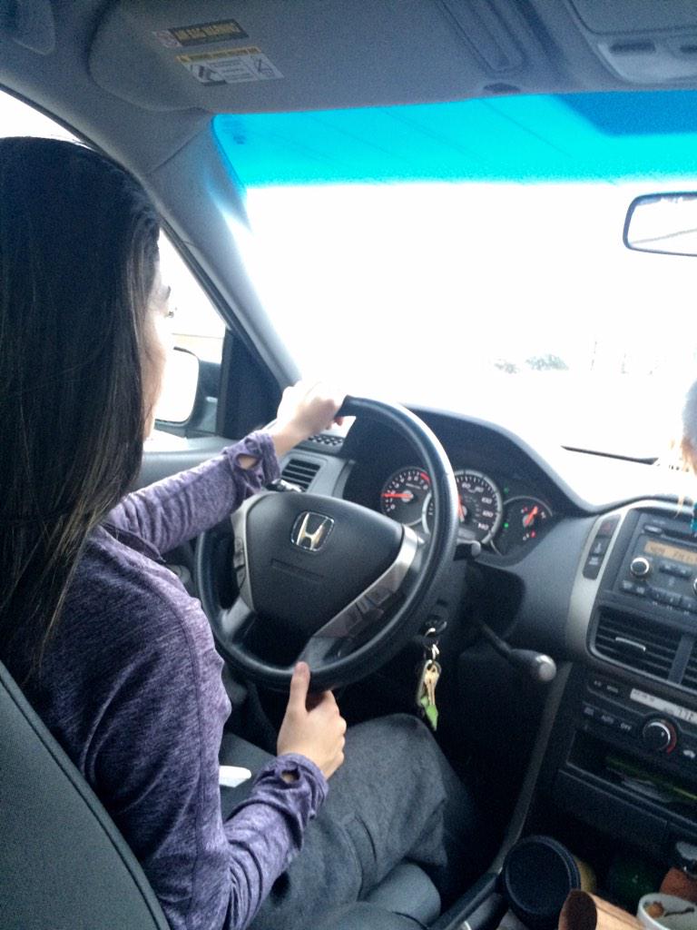 SassyCassy_3's tweet photo. She's growing up so fast 😪 #finallydriving http://t.co/XssgLEruju