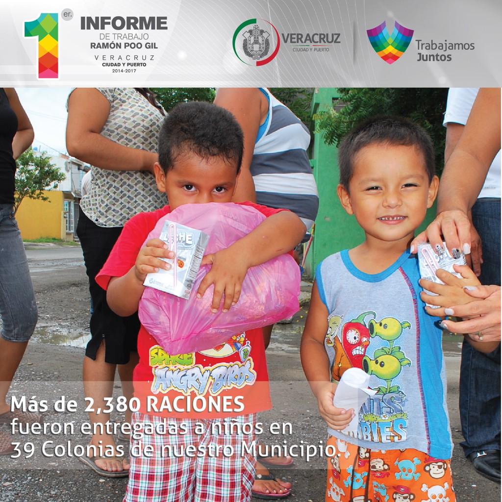 RamonPooAlcalde's tweet photo. Apoyando a la población vulnerable en materia nutricional a través del @Difver #1erinformeRPG #TrabajamosJuntos http://t.co/iiGaTVrdln