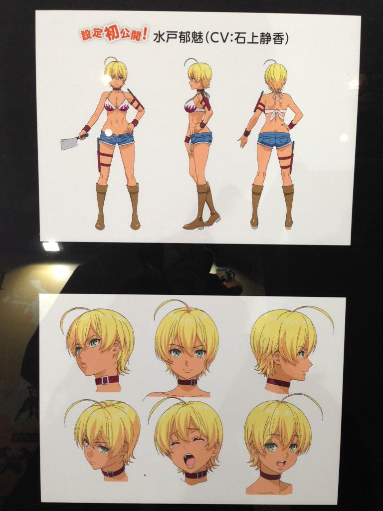 食戟のソーマ Tvアニメ公式 キャラクター表情 全身設定も展示中 写真は本日初公開の郁魅の設定 Http T Co Omijaeee6f