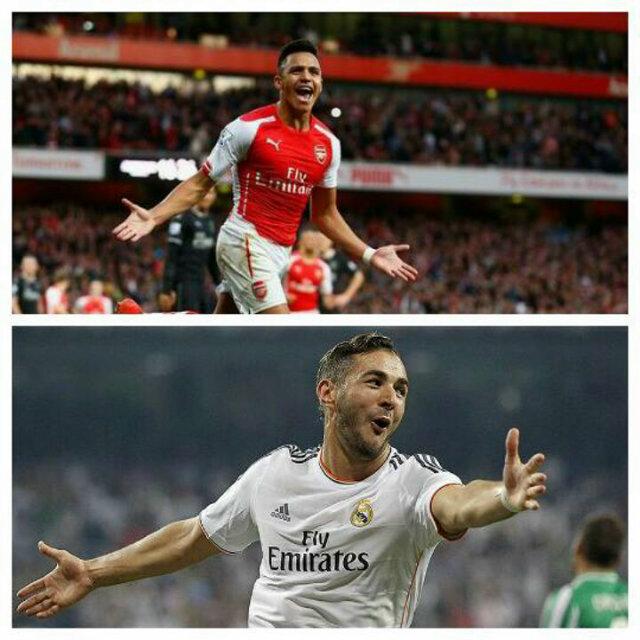 [Reposted from Football C003351E7] Happy birthday Karim Benzema and Alexis Sanchez=-d *party* *Gifts* *Gift* 