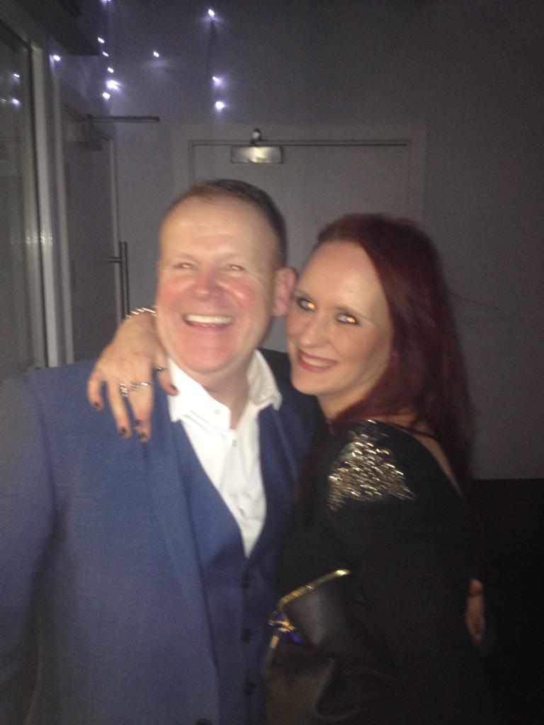 roxy_sutton's tweet photo. Me &amp; @CEO_HunsletClub the boss man! #l#StaffXmasParty #greatnight http://t.co/jqrlai4X0W