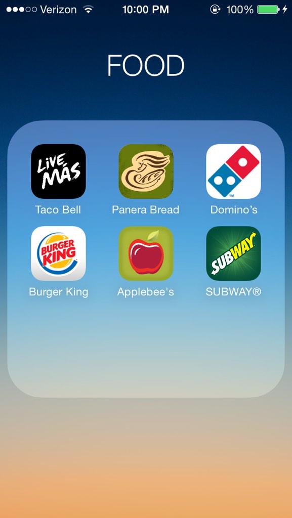 IamVandi's tweet photo. Just the latest folder on my phone #food #appordering #yas http://t.co/gXMVCbv8Nf