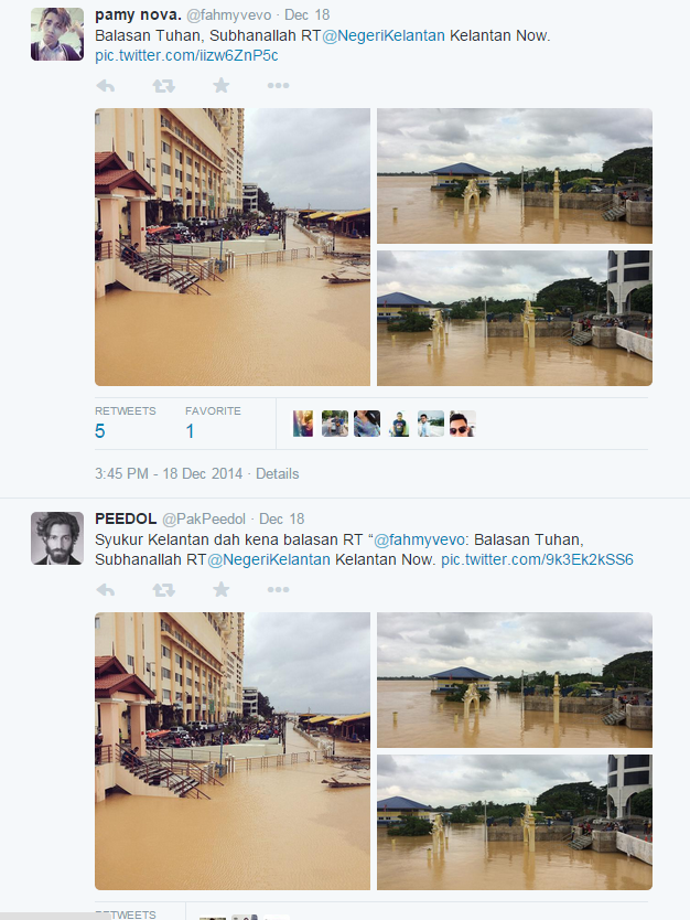 NegeriKelantan's tweet photo. Kade-kade hidup ni jange tunjuk sangat bodo tuh.Doh namo musim boh bule 12.Pahtu supolah negeri kelate jah hok banjir http://t.co/fxV7nSuFXJ
