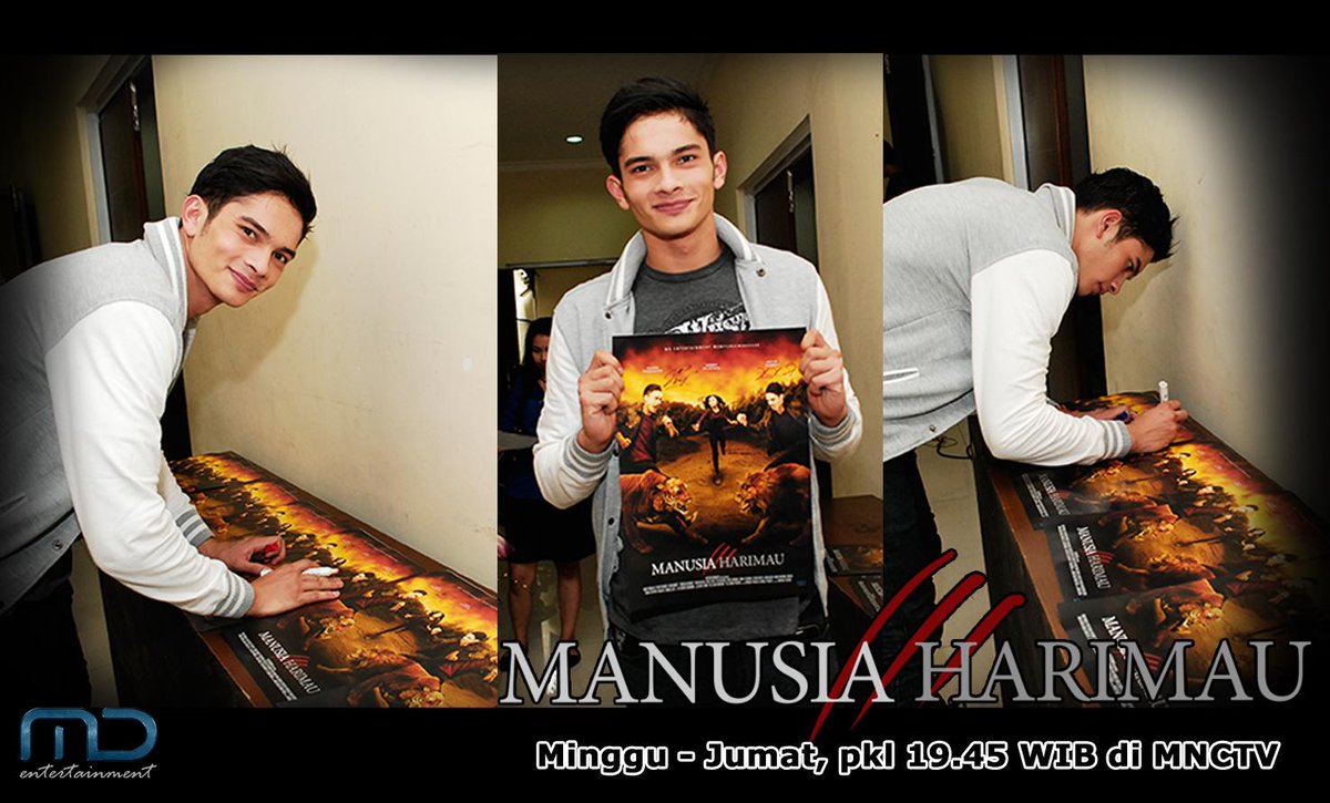 MDEntertainment's tweet photo. Tandatangan Kevin jg bisa kamu dapatkan looo!! #KuisPosterMH @kkambey93 #ManusiaHarimau Follow @ManojPunjabiMD skrg! http://t.co/d9yk5CLLlJ