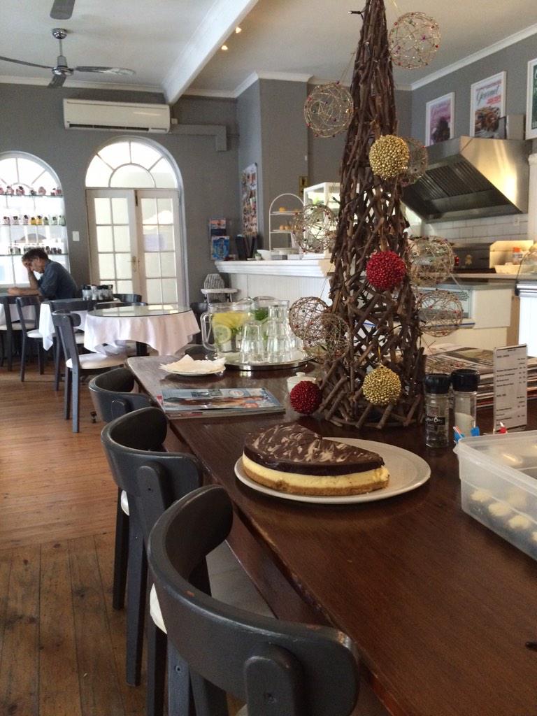 No better spot for coffee and a slice of decadent chocolate cheesecake #CafeBrule
