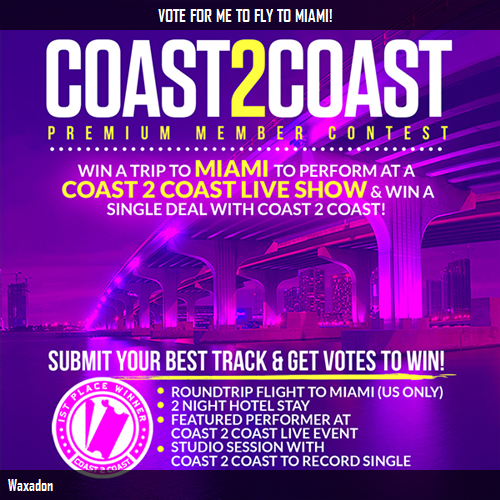 Deathh666's tweet photo. I just voted for Waxadon in @coast2coastmag Premium Member Contest Vote now! http://t.co/GXGweCqUDH #Coast2Coast http://t.co/yCratsHpFK