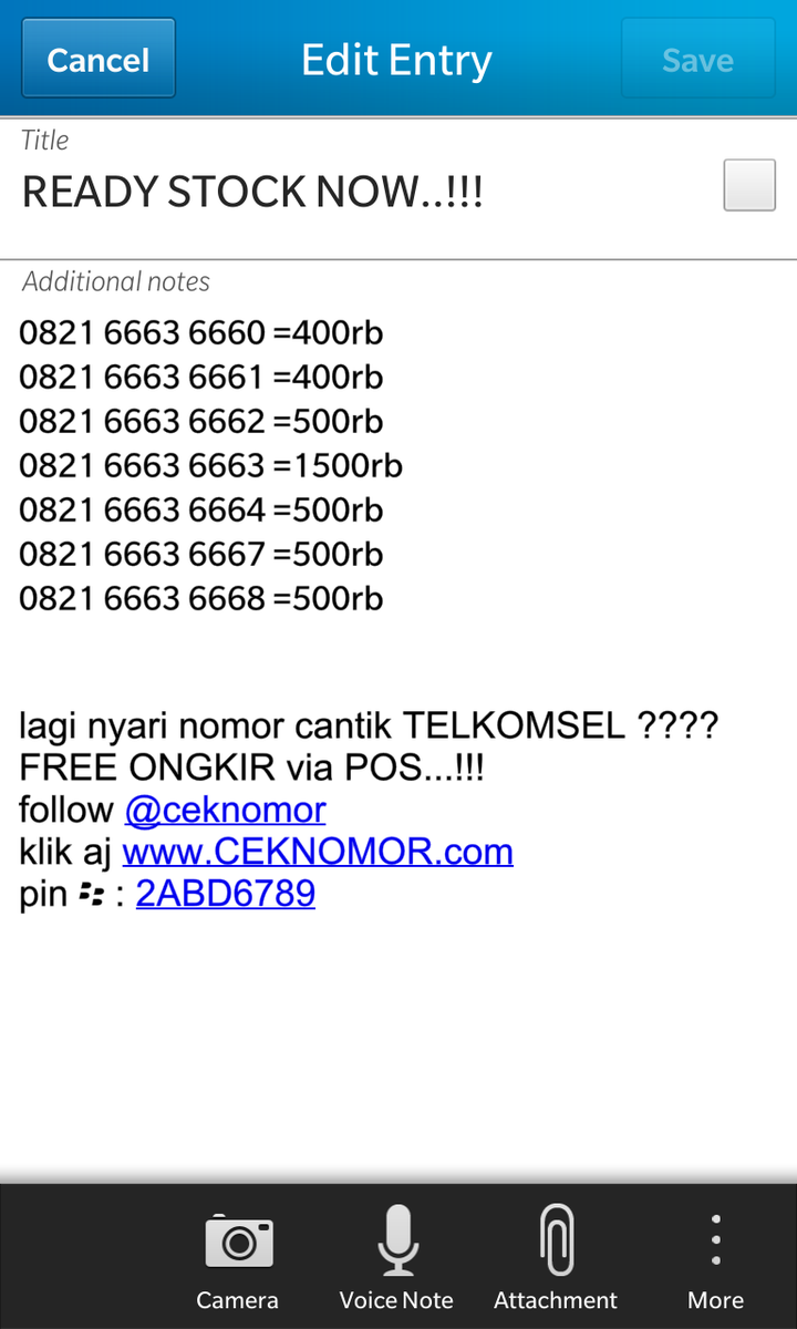 ceknomor's tweet photo. lagi nyari nomor cantik TELKOMSEL ???? follow @ceknomor /klik aj http://t.co/TcO1R15AmM #NomorCantik pin  : 2ABD6789 http://t.co/66VNOvzsB3
