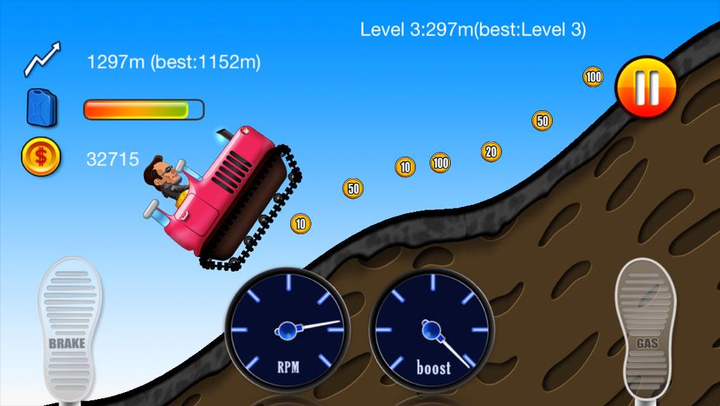 Flipping around in the bulldozer #screenshotsaturday #iphone #ios #game