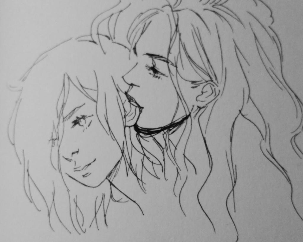 kohquette's tweet photo. Korra Asami forever om nom http://t.co/Fs8VUgLwAt