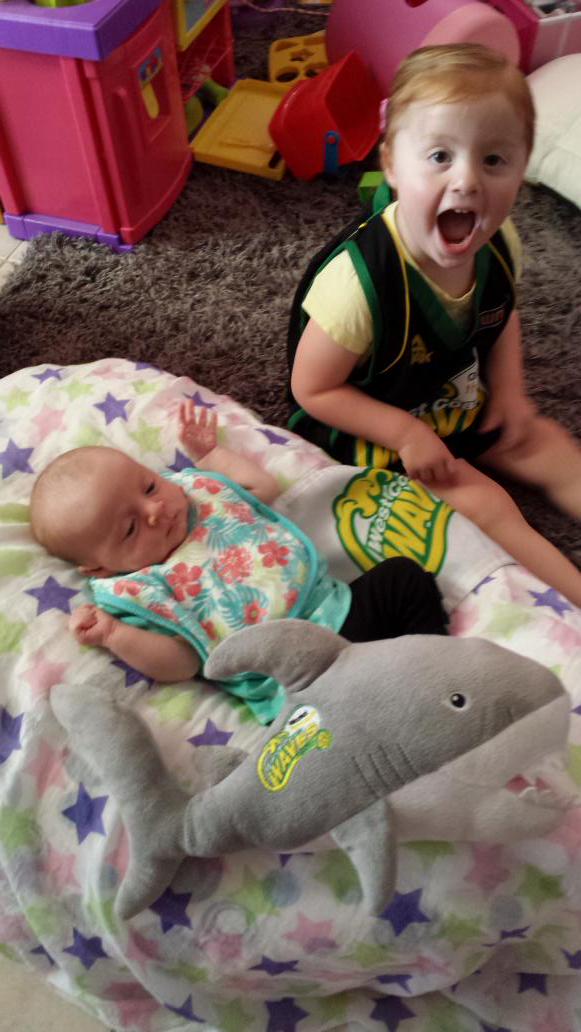 bcoxsedge's tweet photo. Taking my little sister to her first Waves game tonight against Canberra. Ride the Wave! http://t.co/xrNnptqUNo