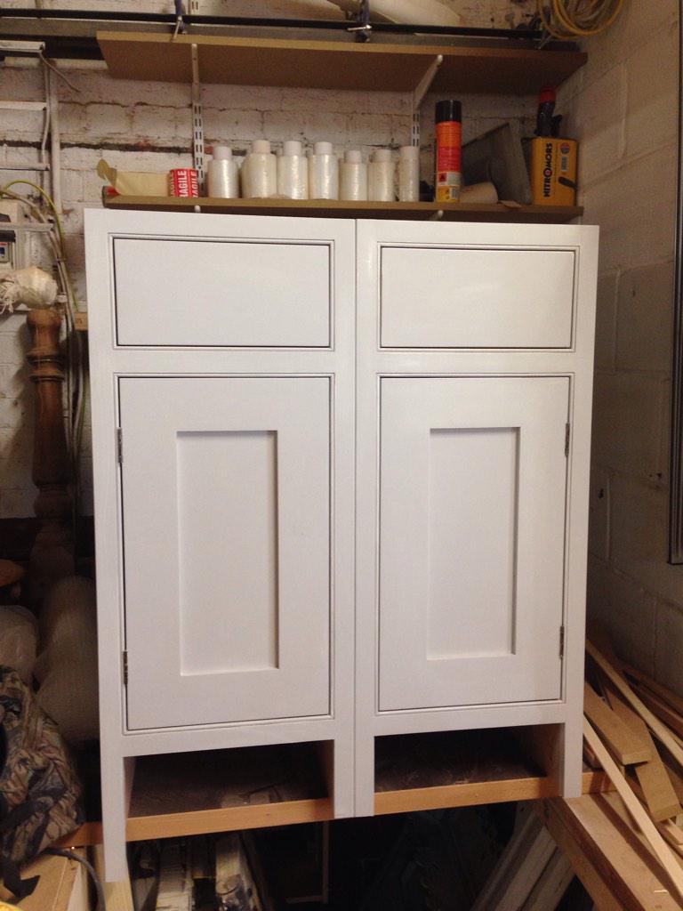 FBCarpentry's tweet image. Tulip face framed base units, part of the recent Queen's Park kitchen build