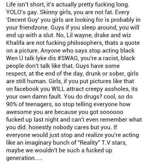 CauseWereGuys's tweet photo. Realest shit ever http://t.co/EyNBegAWyS