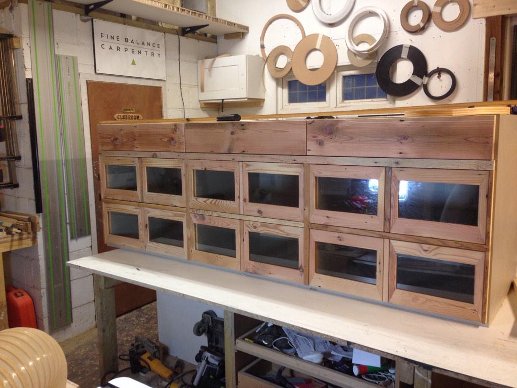 FBCarpentry's tweet image. Part of another kitchen island. Made from reclaimed floor boards. Finished images to follow in January