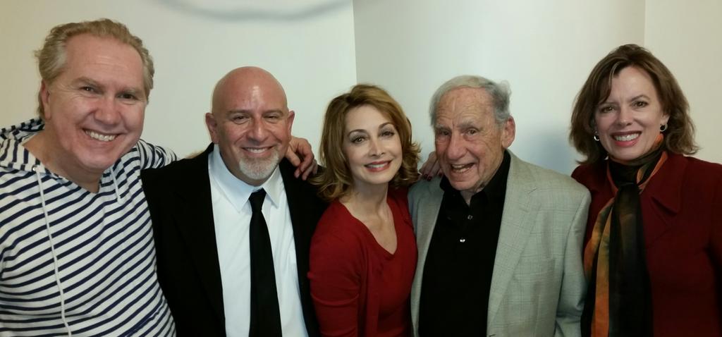 sharonlawrence's tweet photo. Thx @MelBrooks for ur kind words after our performance of LOVE, NOEL @TheWallisBH #thatwasathrill .@JeanieHackett http://t.co/8UF8e7dYL2