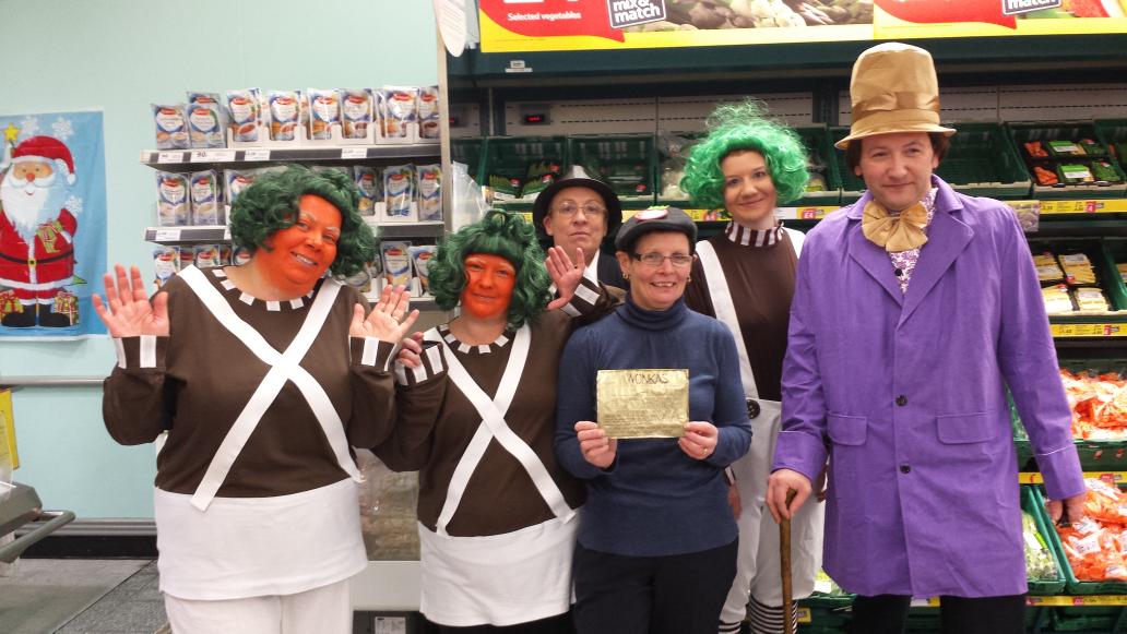 TescoGoole's tweet photo. Fun at work our counter team http://t.co/sDQDZ2duz4