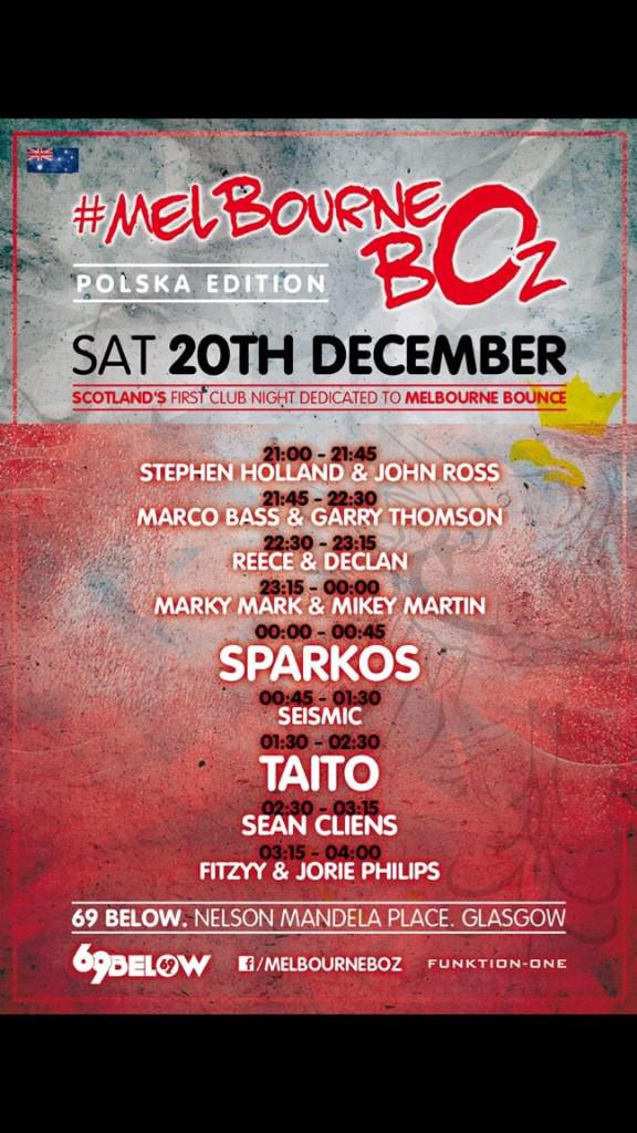 melbournebOz's tweet photo. Tonight's set times @SEISMIC_DJs @SeanCliensDJ @TAITOMusic @Marc_A_Sparkos see use all tonight last remain tkts £10 http://t.co/acJm5fNMt2