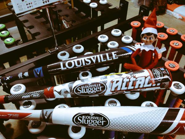 sluggernation's tweet photo. Elf on our bats. #alliwantisLS http://t.co/x6WBdggiBu