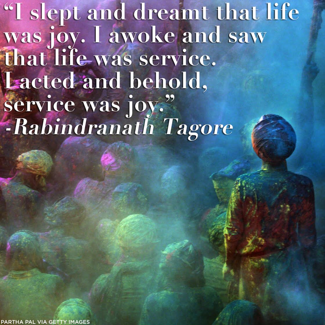 ariannahuff's tweet image. A favorite quote of mine and @HuffPostIndia News Editor @IndraniBasu88 on the joy of service from Rabindranath Tagore