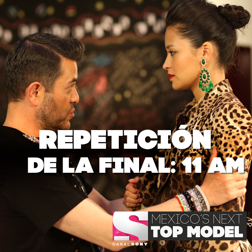MxTopModel's tweet photo. Porque una, ni dos repeticiones son suficientes... ¡Hoy! En punto de las 11am habrá repetición de #MxNTMLaFinal! http://t.co/ICHh8bg9GD