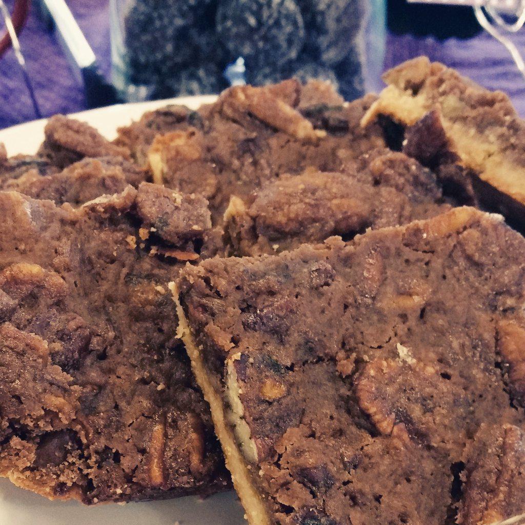 We'll be <a href="/AlderneyMarket/">Market News & more</a> today from 8 to 1 pm!! Come try our new #glutenfree #vegan Salted Caramel Pecan Shortbread!