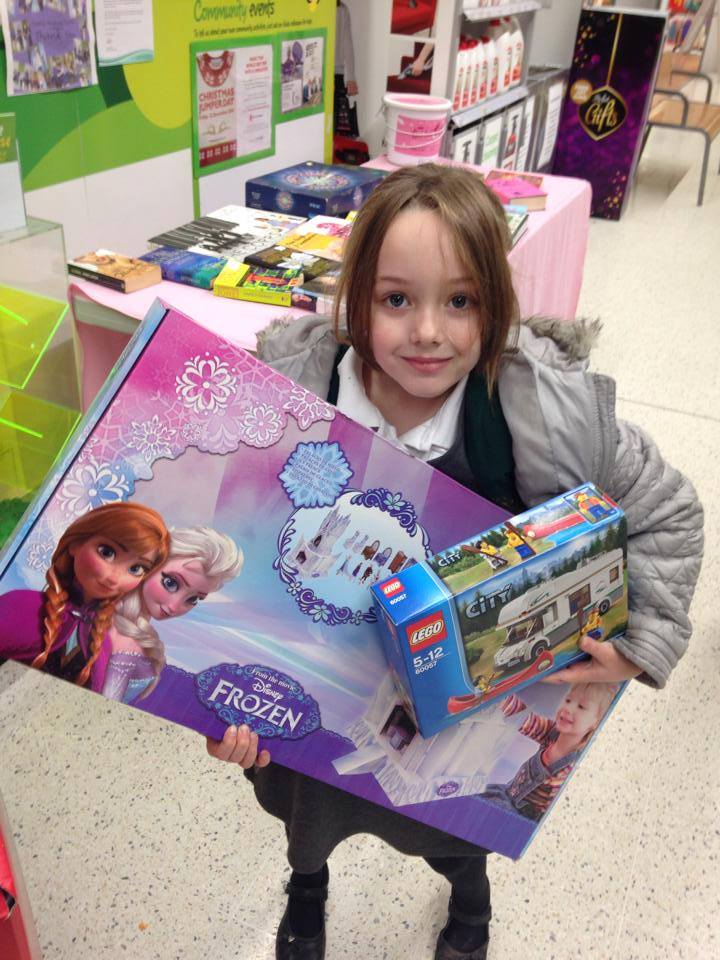 Lily, six, donated two of her own Christmas presents to our Give a Gift appeal. Read more: bit.ly/1DAy4Je