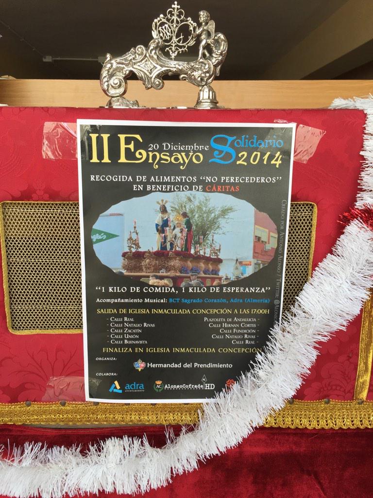 Todo preparado solo falta una hora para recoger comida para los más necesitados.