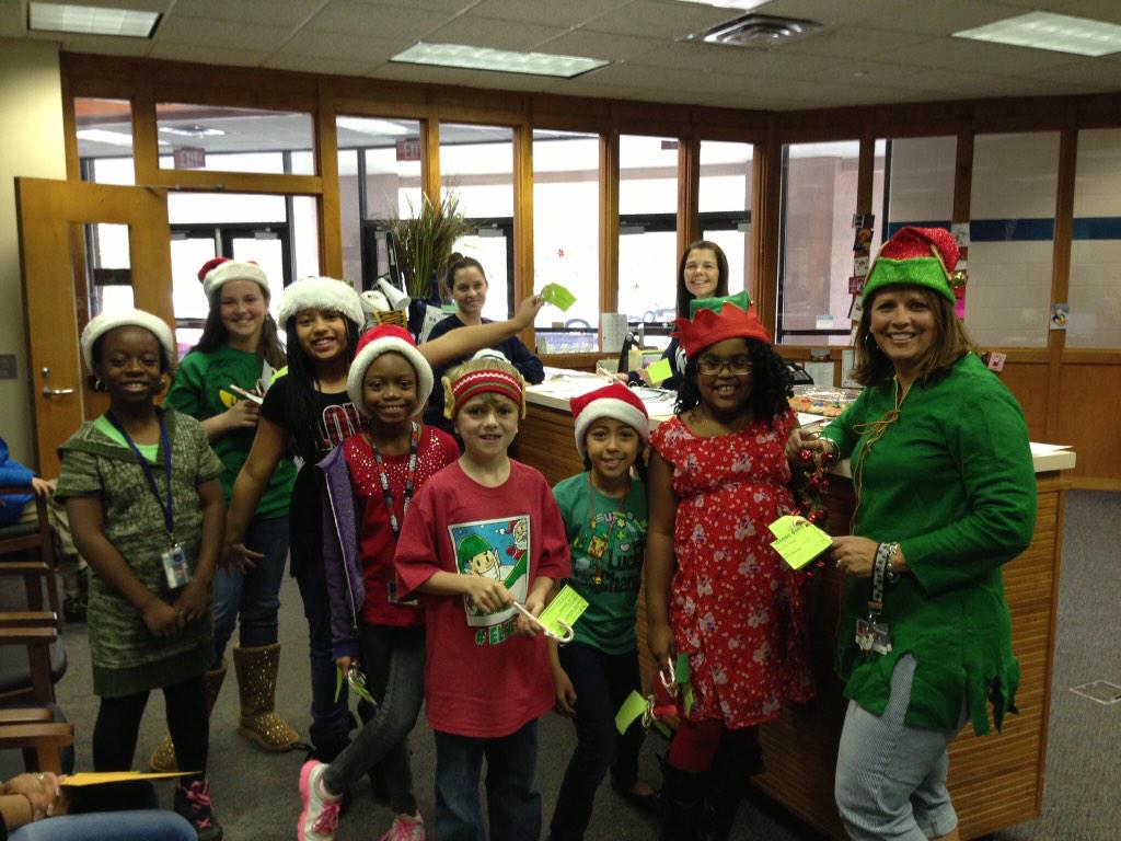 TCE elves delivered candy cane grams!  Thanks to everyone who helped us raise funds! #TeamTCE #fundraisersuccess