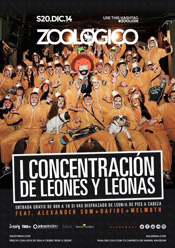 listasdezoo's tweet photo. NO TE PIERDAS HOY EL FIESTON DEL LEÓN EN @ZoologicoCLUB_ 
#zoolion http://t.co/ApC8bci9SY