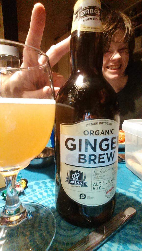 Tankeinden's tweet photo. Ginger Brew, det er ikke så ringe endda. http://t.co/m4Um4b7JGx