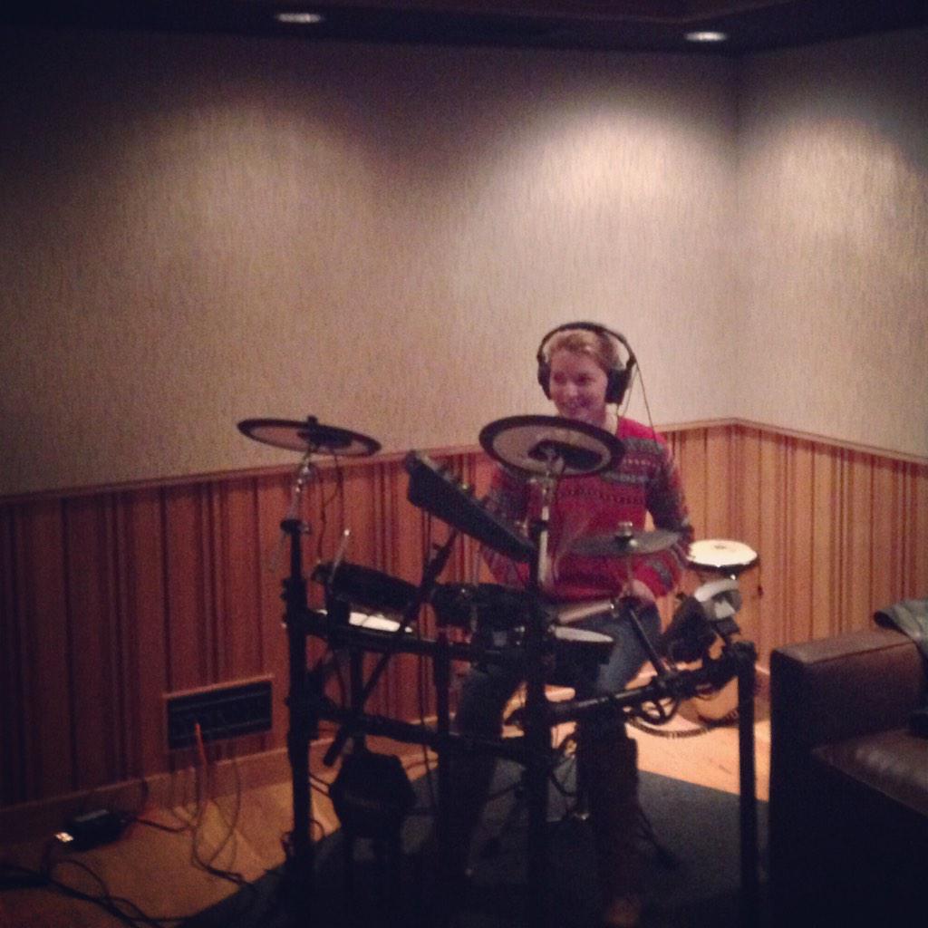 RealHooks's tweet photo. In the studio! @RaleighHooks is killing it! Who's excited to hear our new songs? #TheRealHooks #NewSongs http://t.co/rA9tapLo35